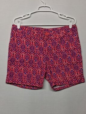 Printed Pink & Purple Women's Casual Shorts